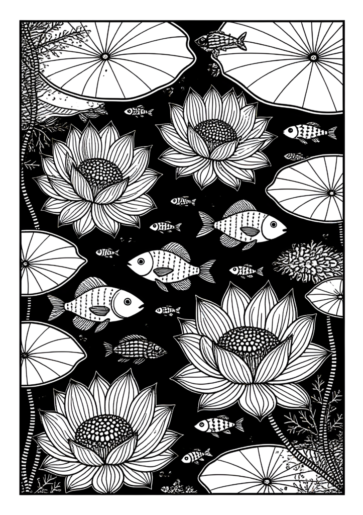 Coloriages Poissons du monde