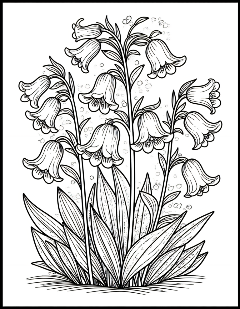 Coloriage Jacinthes des bois à imprimer gratuitement