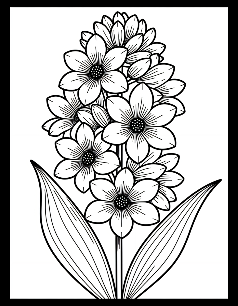 Coloriage Jacinthe à imprimer gratuitement