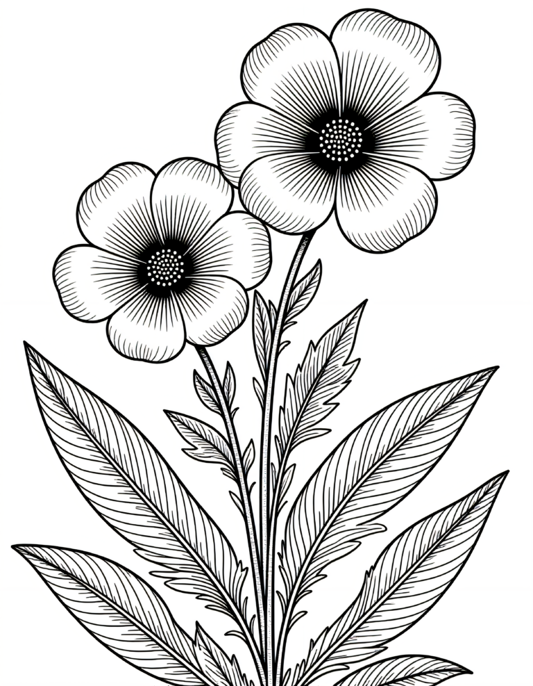 Coloriage Fleur du paradis à imprimer gratuitement