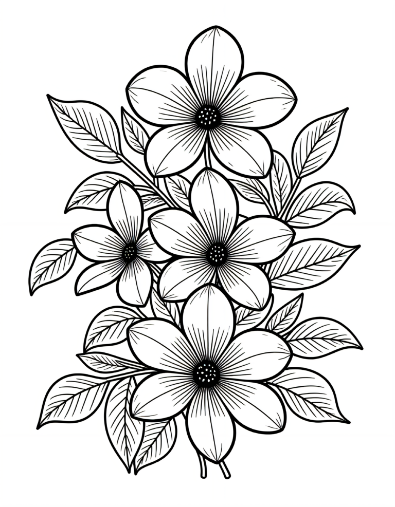 Coloriage Stephanotis à imprimer gratuitement