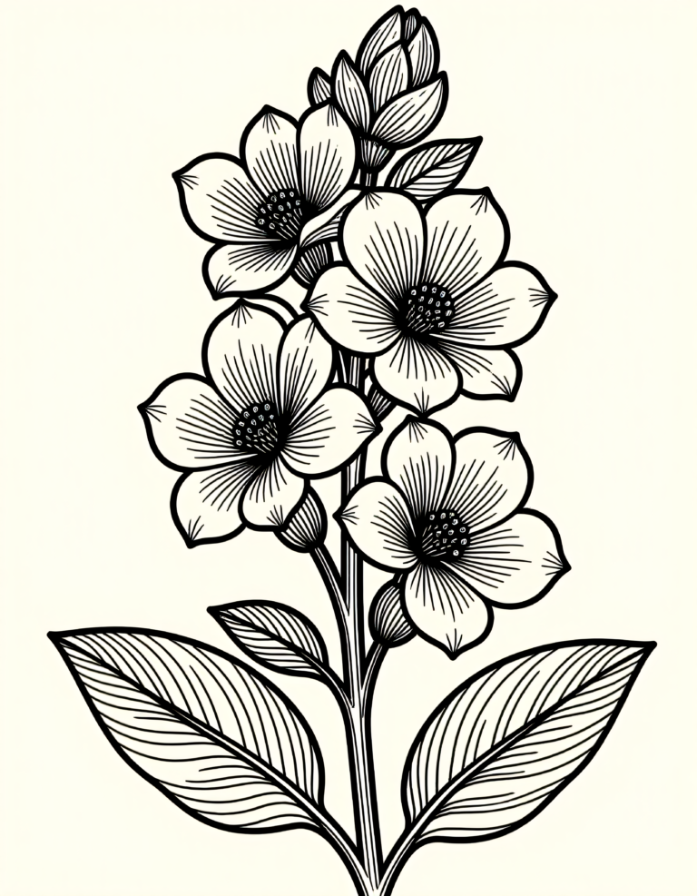 Coloriage Chèvrefeuille à imprimer gratuitement