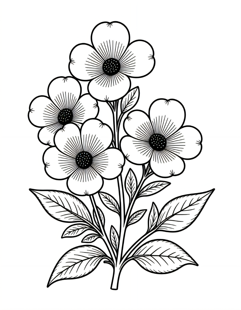 Coloriage Lilas à imprimer gratuitement