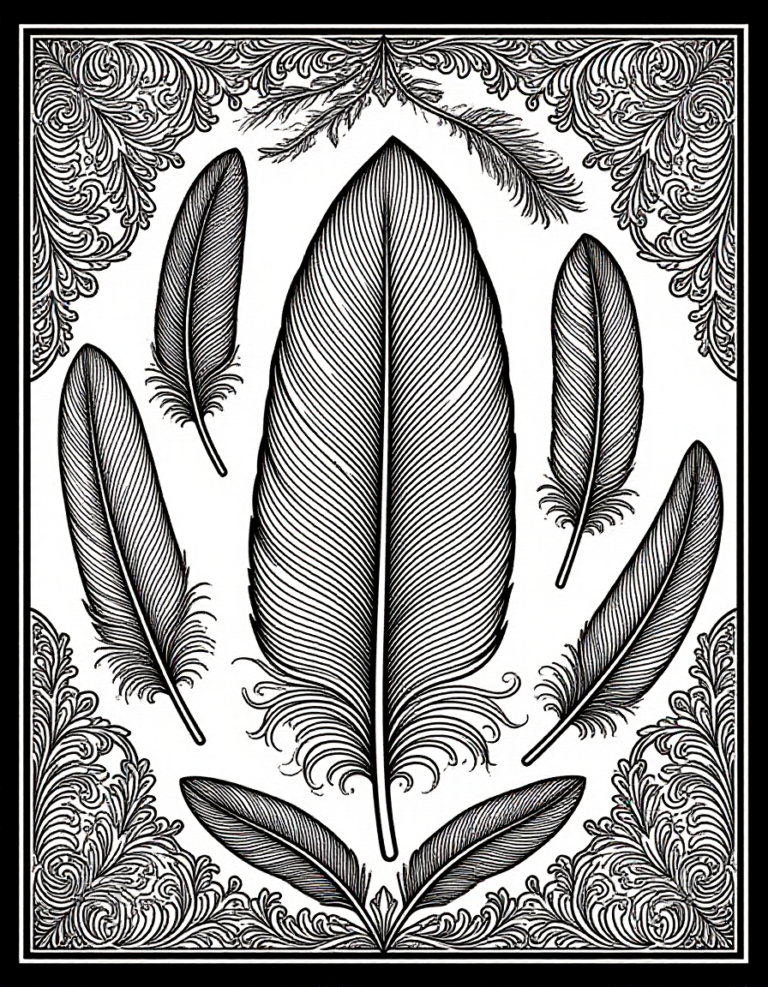 Coloriage Armoire de collection naturaliste exotique à imprimer gratuitement