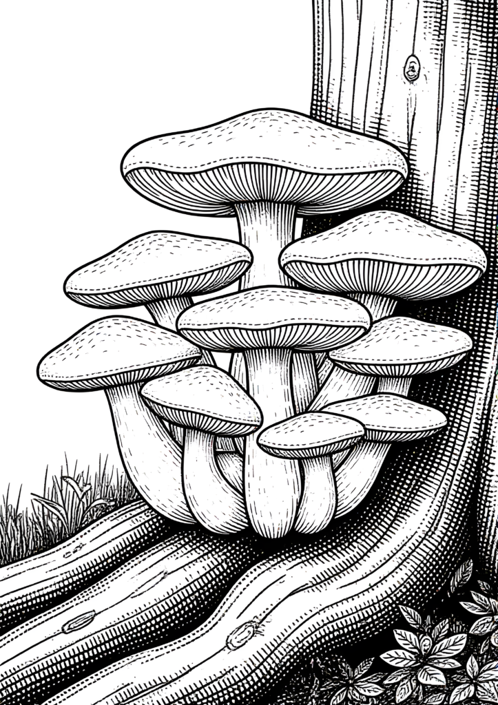 Coloriages Champignons du monde