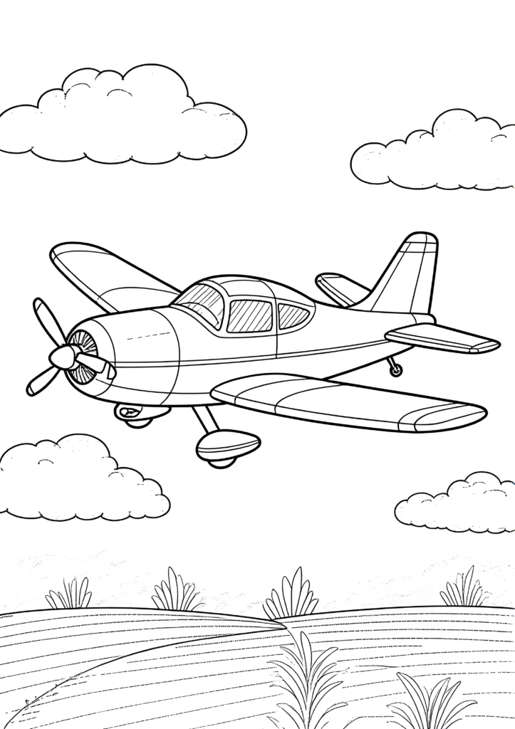 Coloriages Aéroplanes & biplans