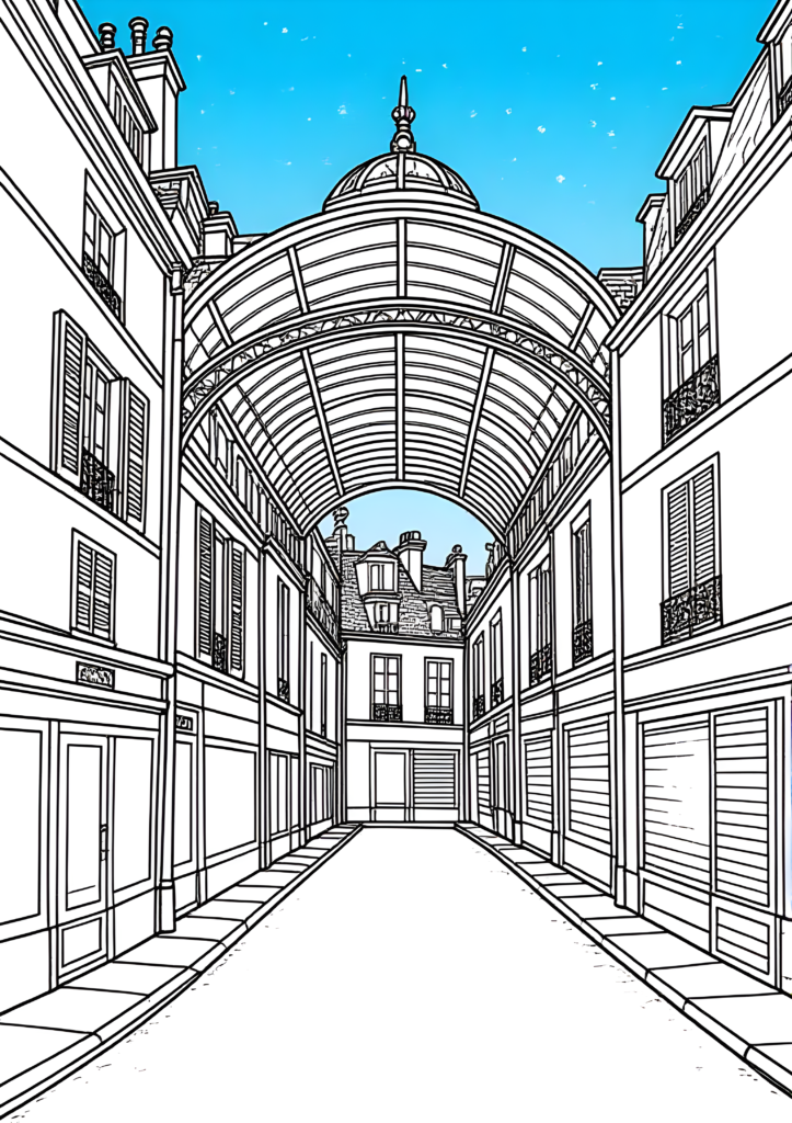Coloriages Arcades & passages couverts