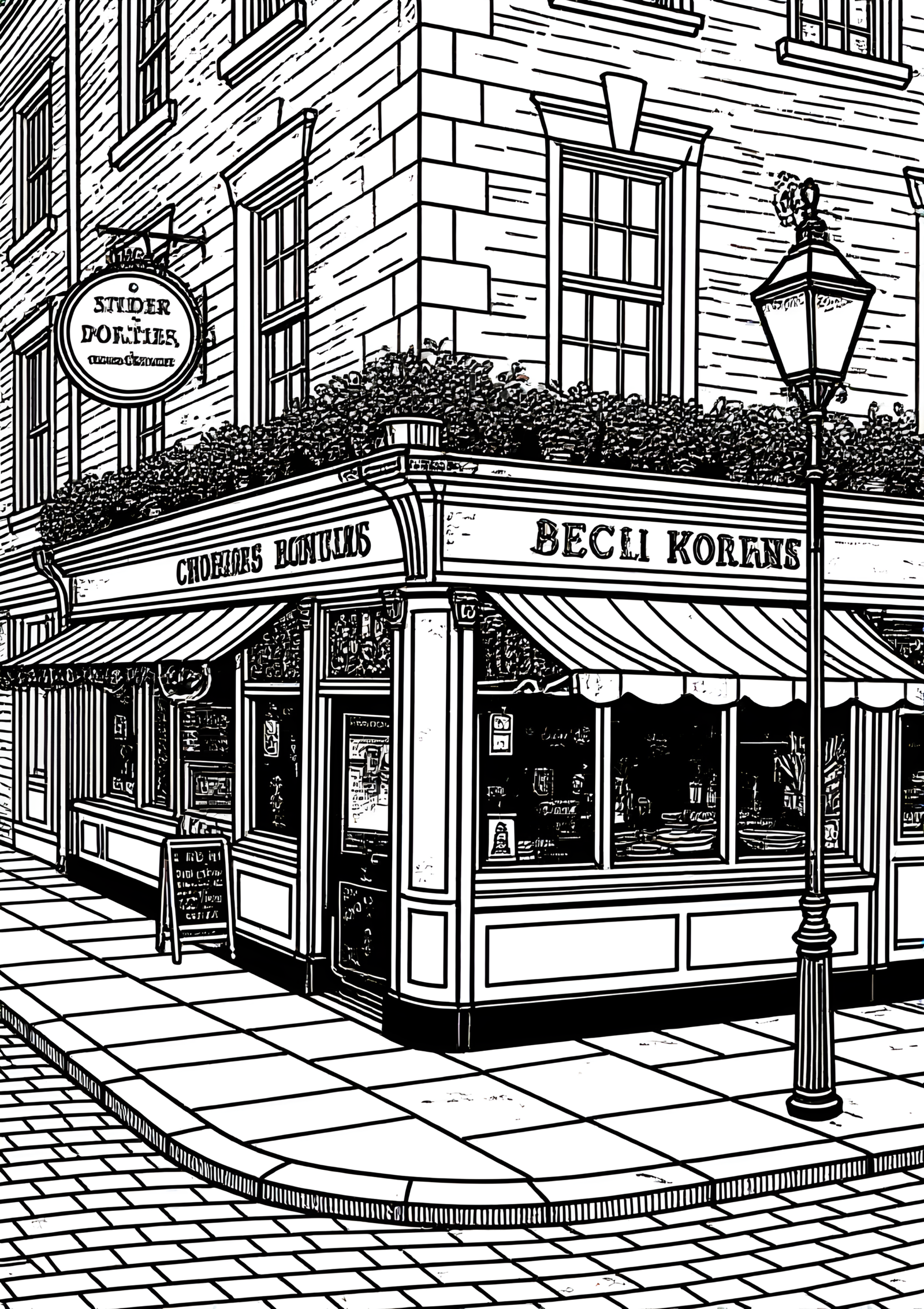 Coloriage Cabine Téléphonique Irlandaise Verte à imprimer gratuitement