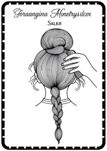 Coloriage CHIGNON ÉLÉGANT
