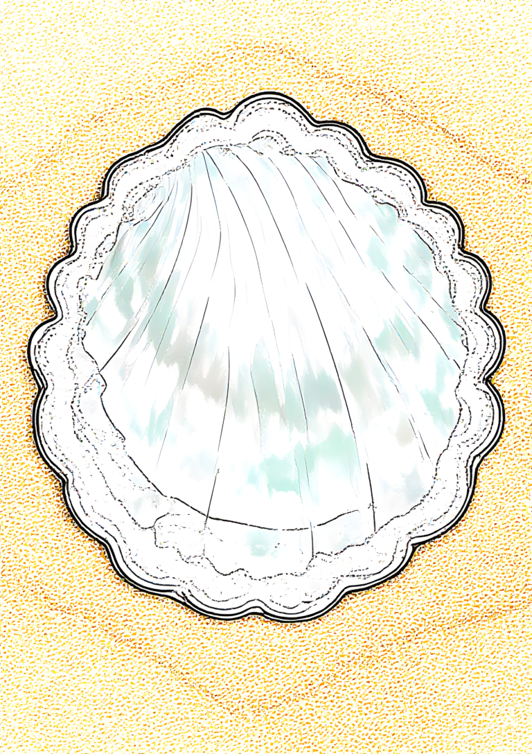 Coloriage COQUILLE D’ORMEAU NACRÉE à imprimer gratuitement