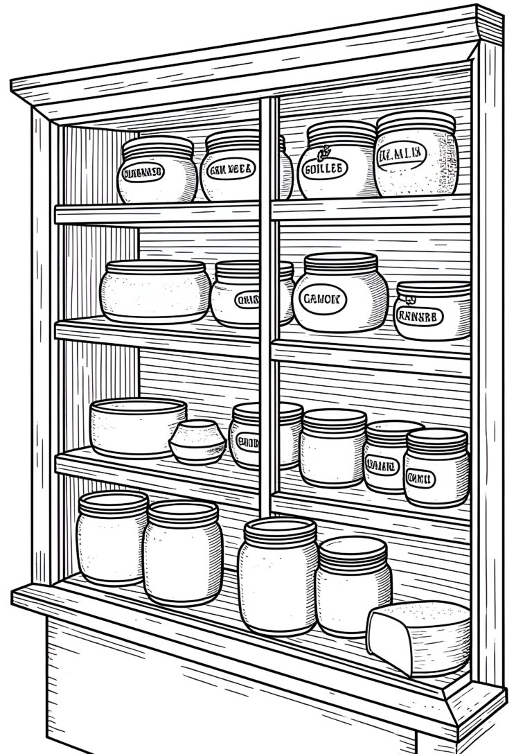 Coloriage Boutique de Fromage Hollandais à imprimer gratuitement