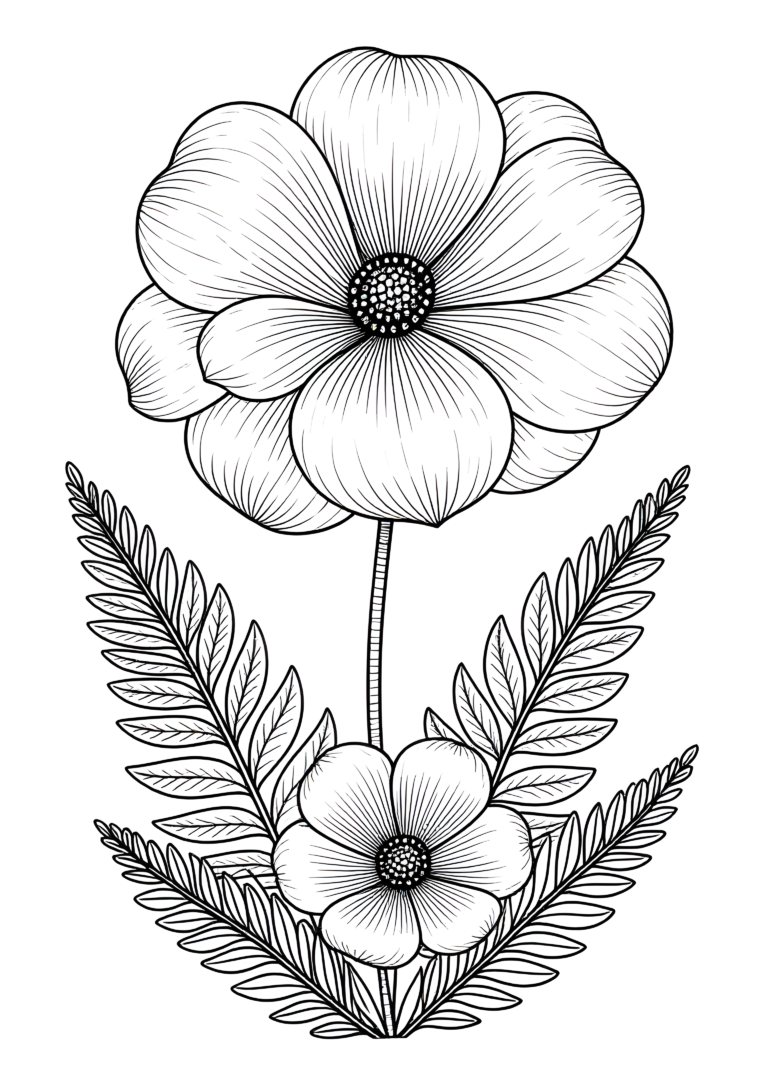 Coloriage Fée Endormie Dans Une Fleur à imprimer gratuitement