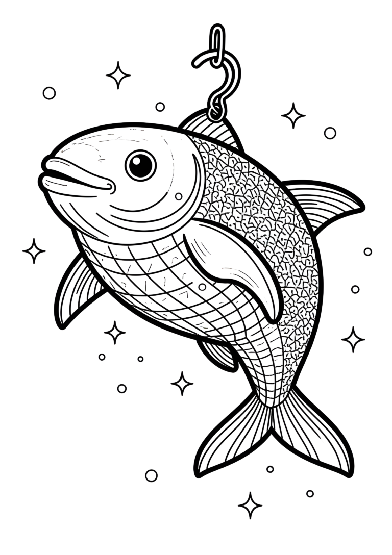 Coloriage KIWI TRANCHÉ SUSPENDU À UN CROCHET à imprimer gratuitement