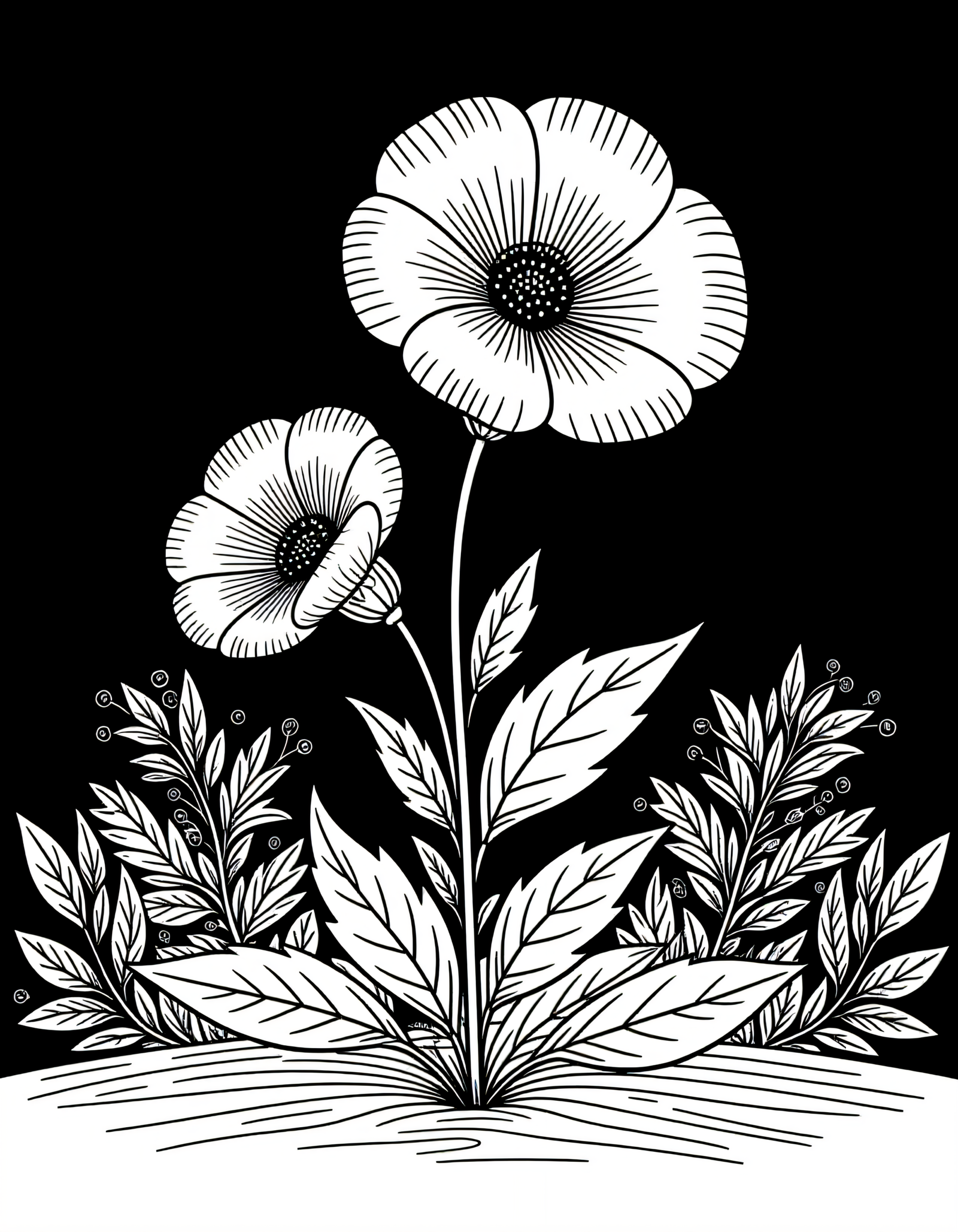 Coloriage Lavande, variante 1