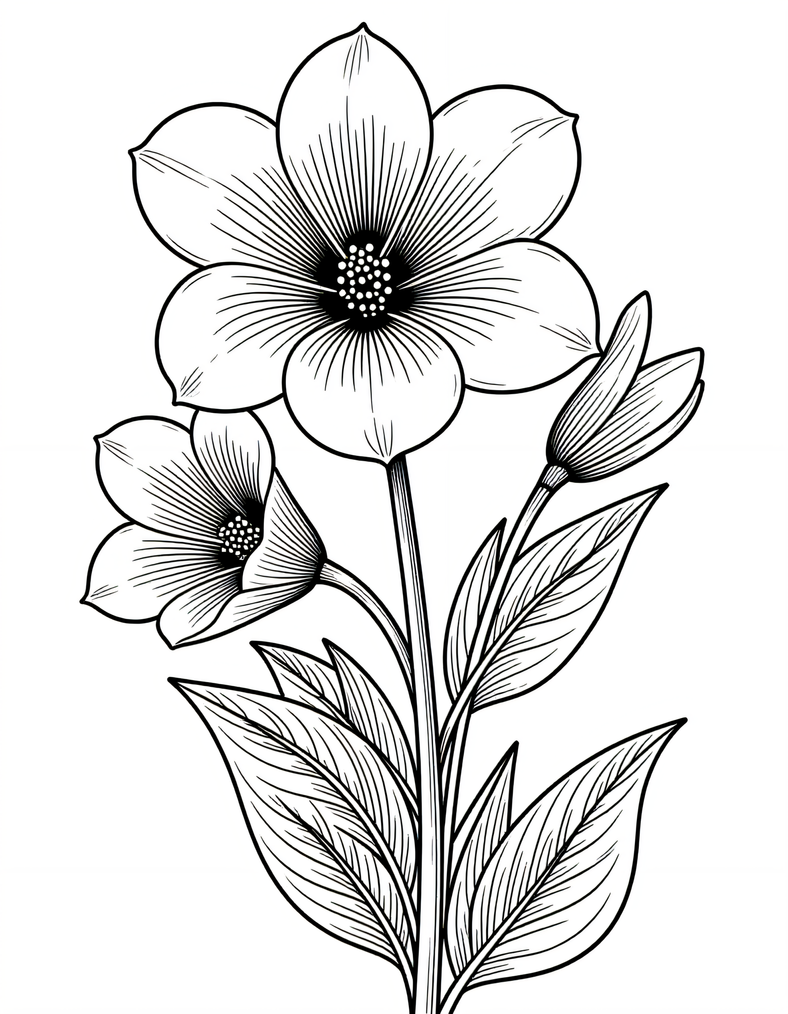 Coloriage Freesia, variante 2
