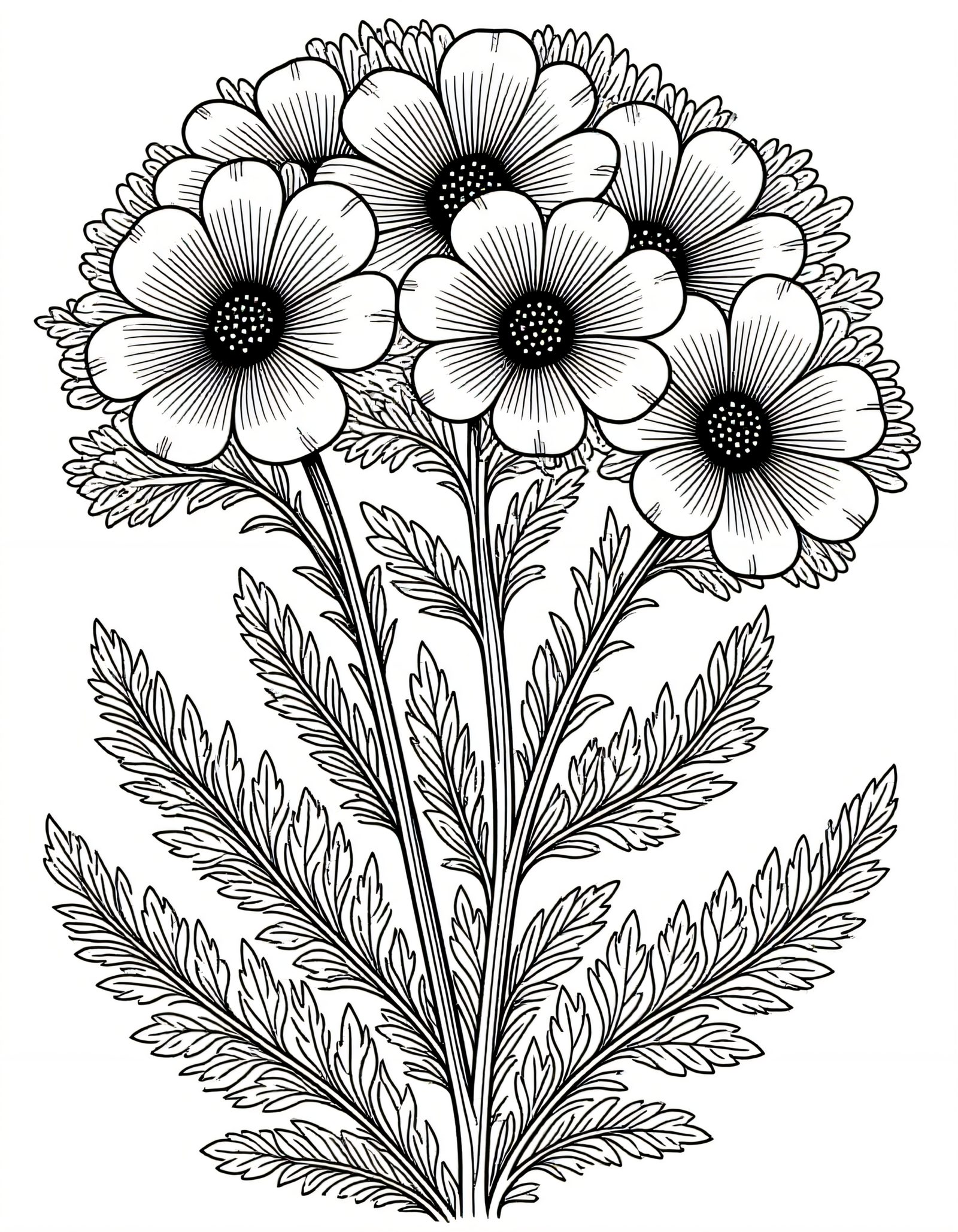 Coloriage Statice, variante 2