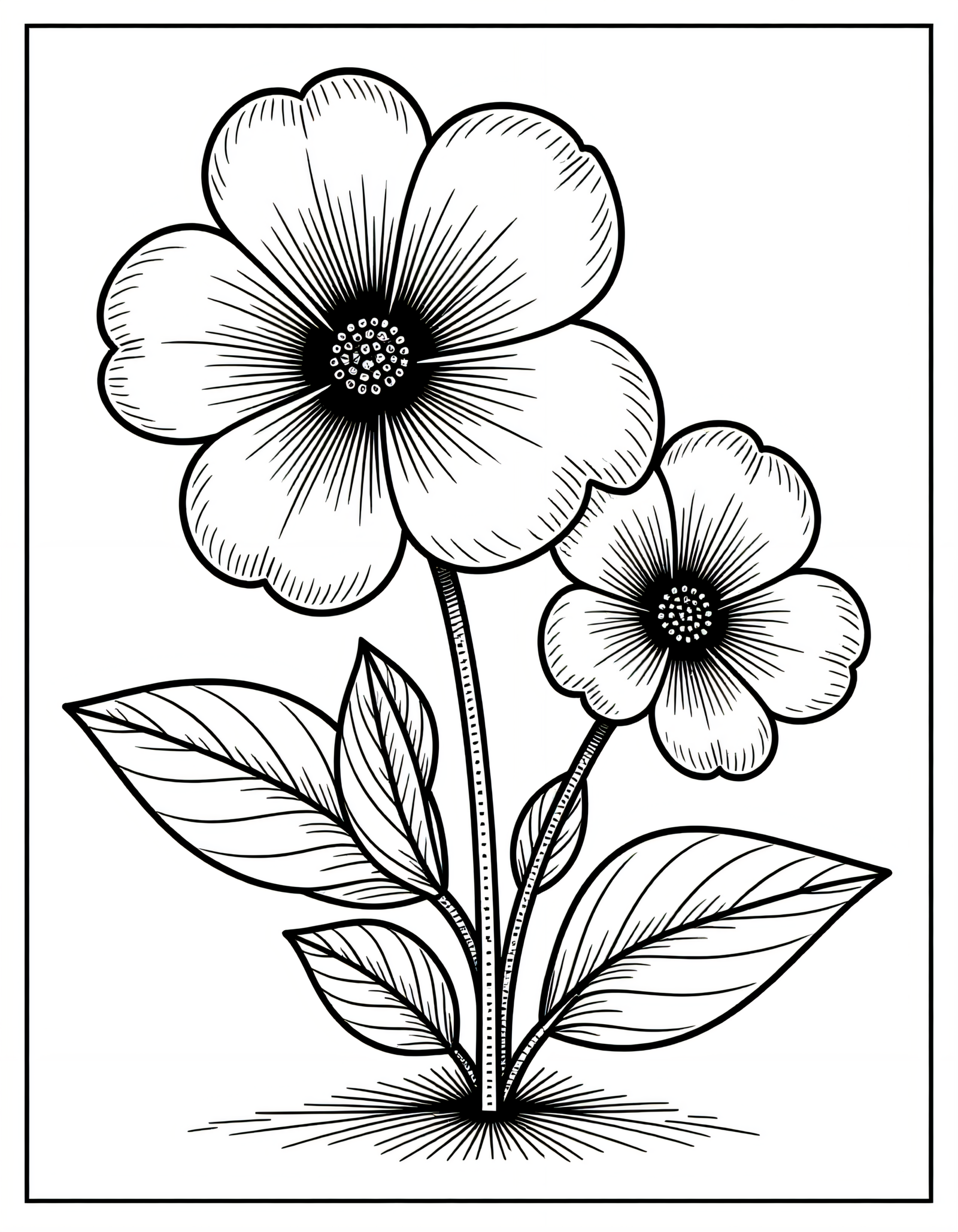 Coloriage Pervenche, variante 2