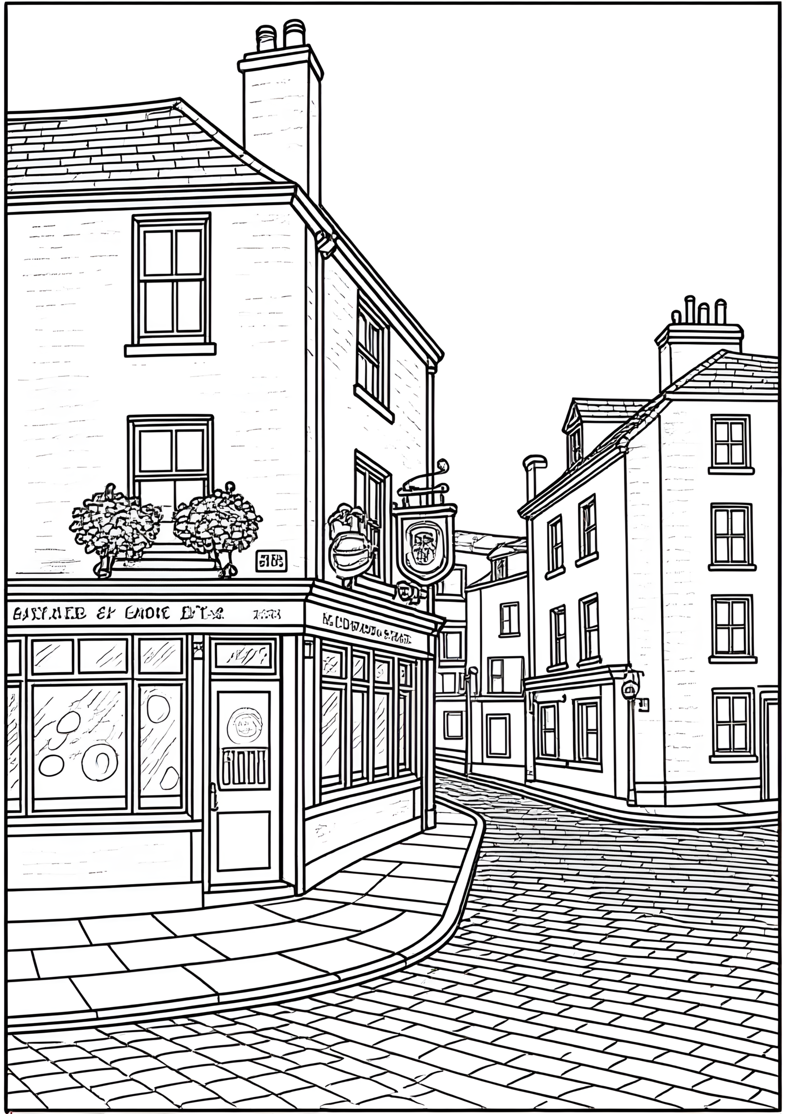 Coloriage Cabine Téléphonique Irlandaise Verte, variante 2