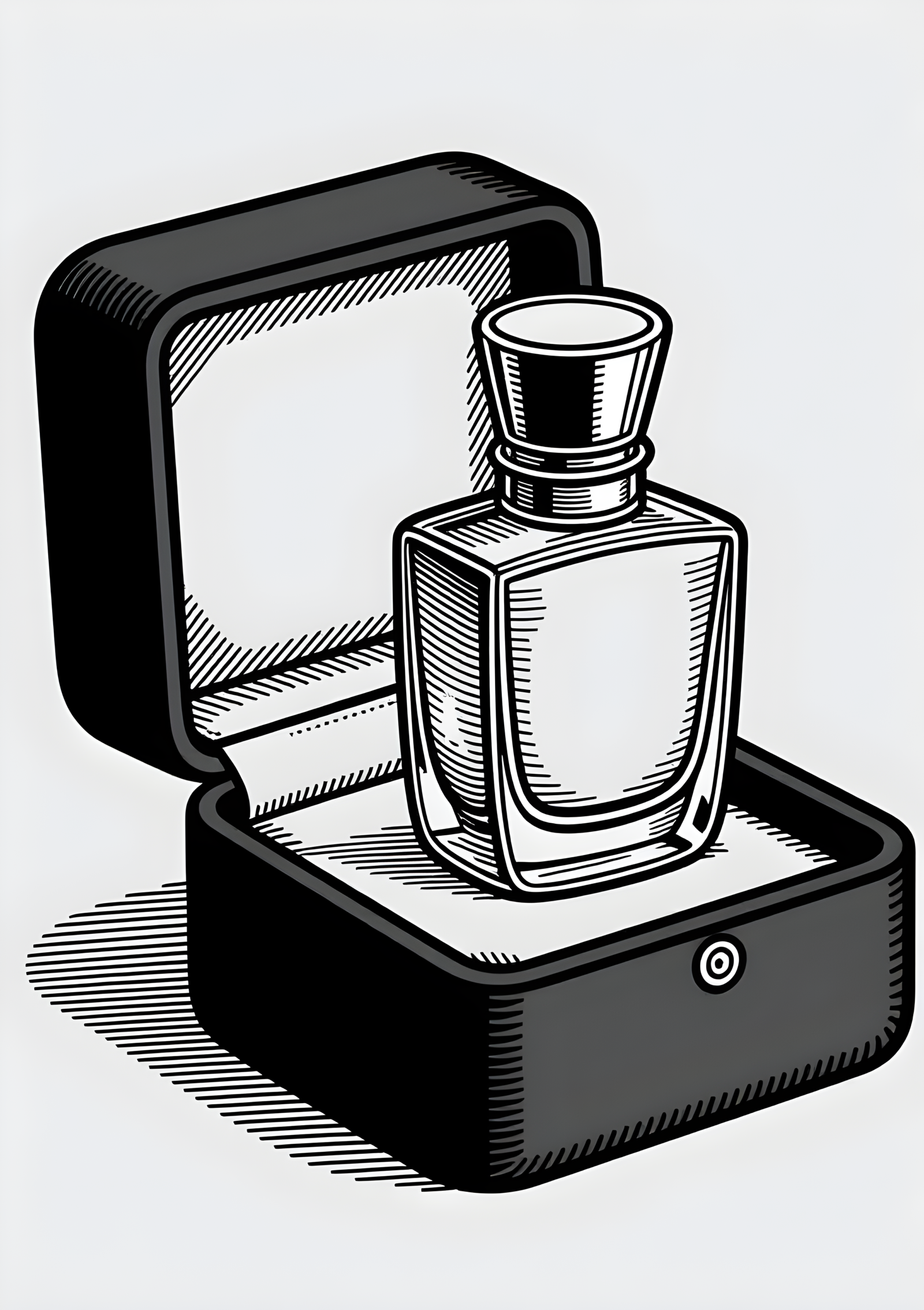 Coloriage Flacon Top Hat, variante 2
