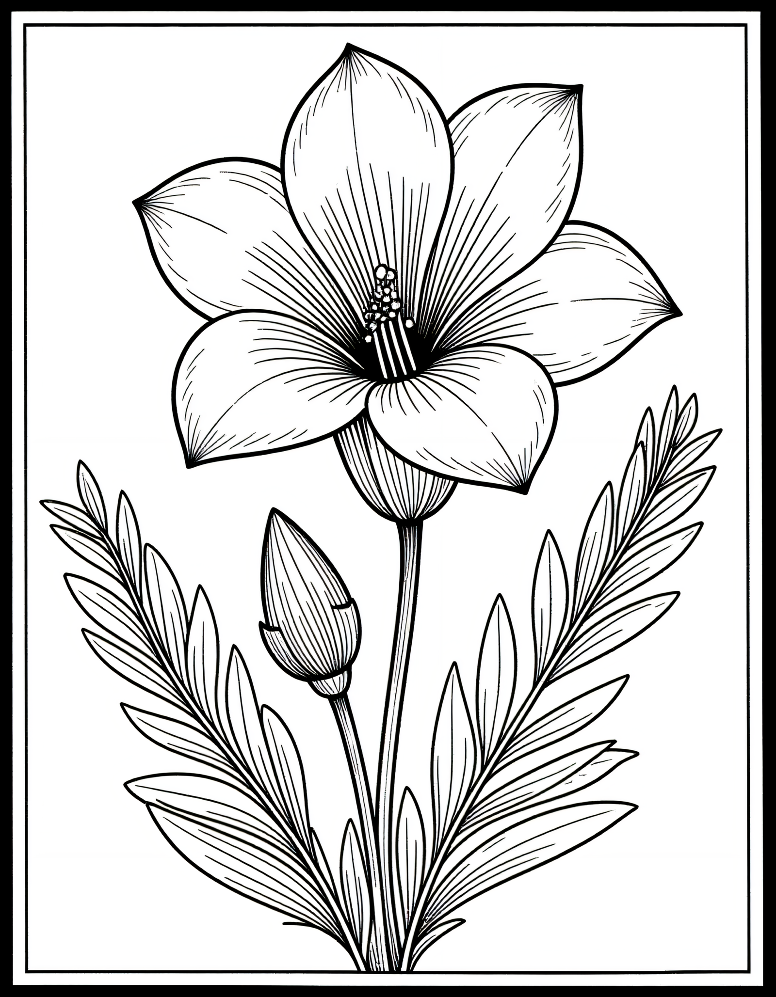 Coloriage Freesia, variante 3
