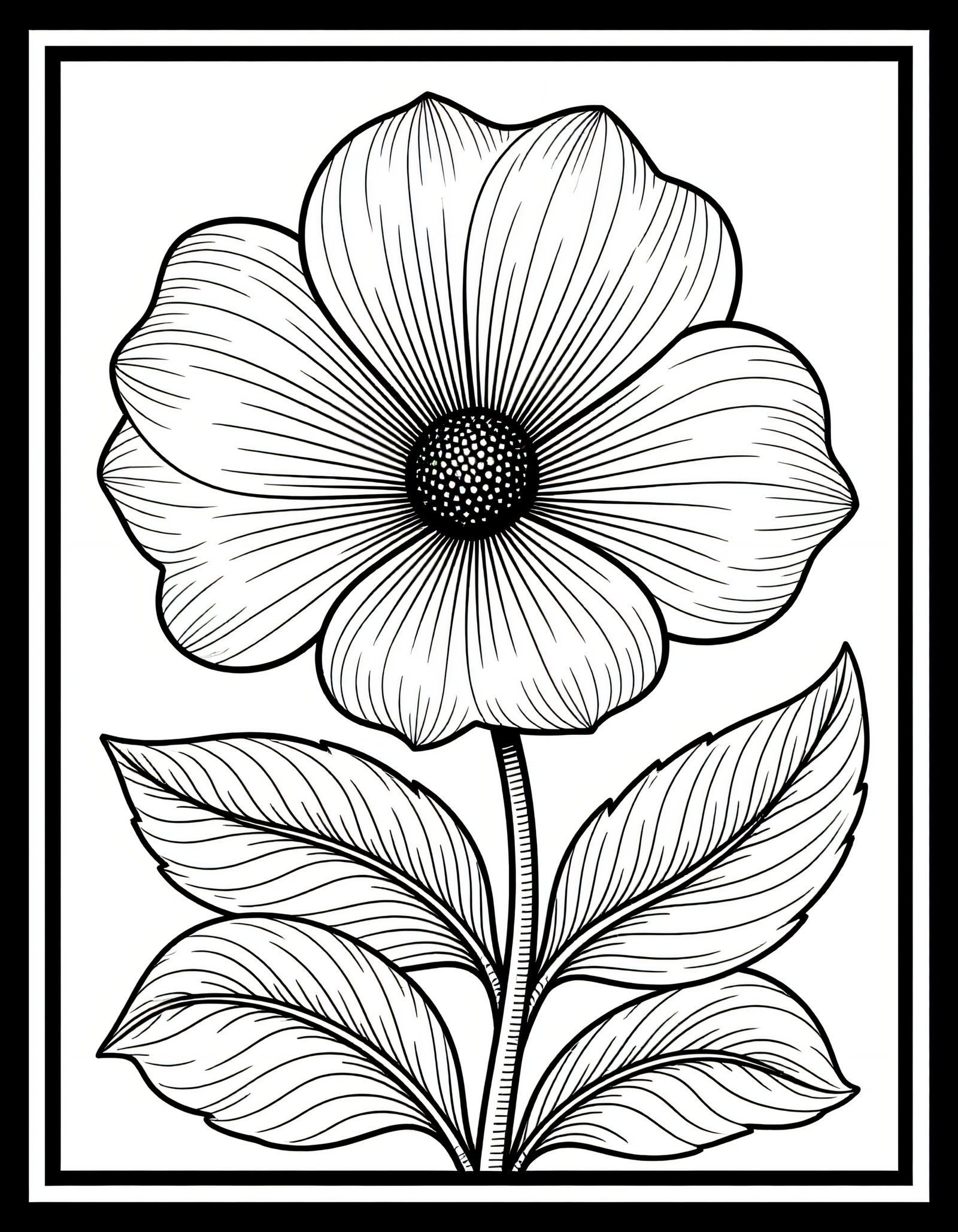 Coloriage Fleur du paradis, variante 3