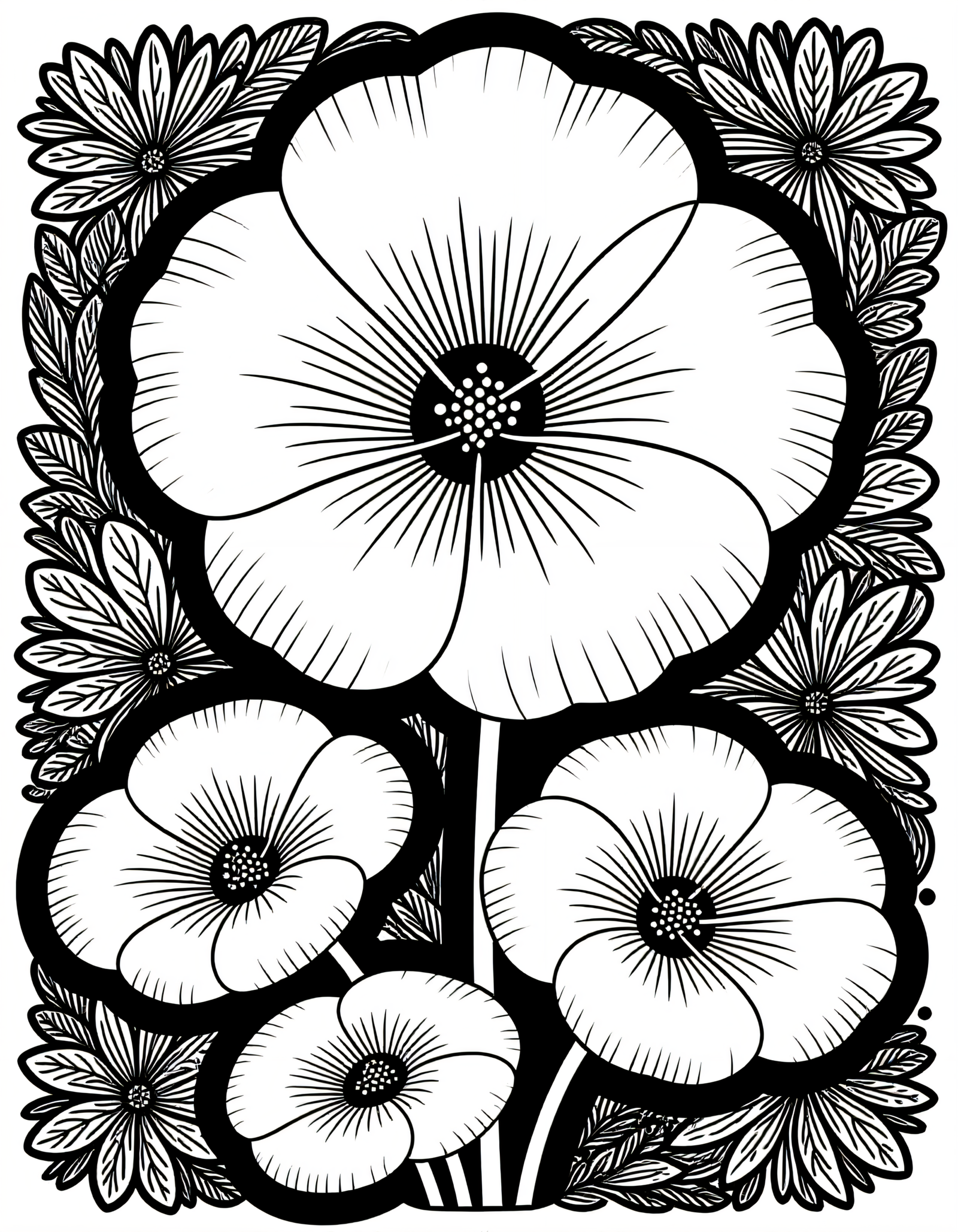 Coloriage Capucine, variante 3
