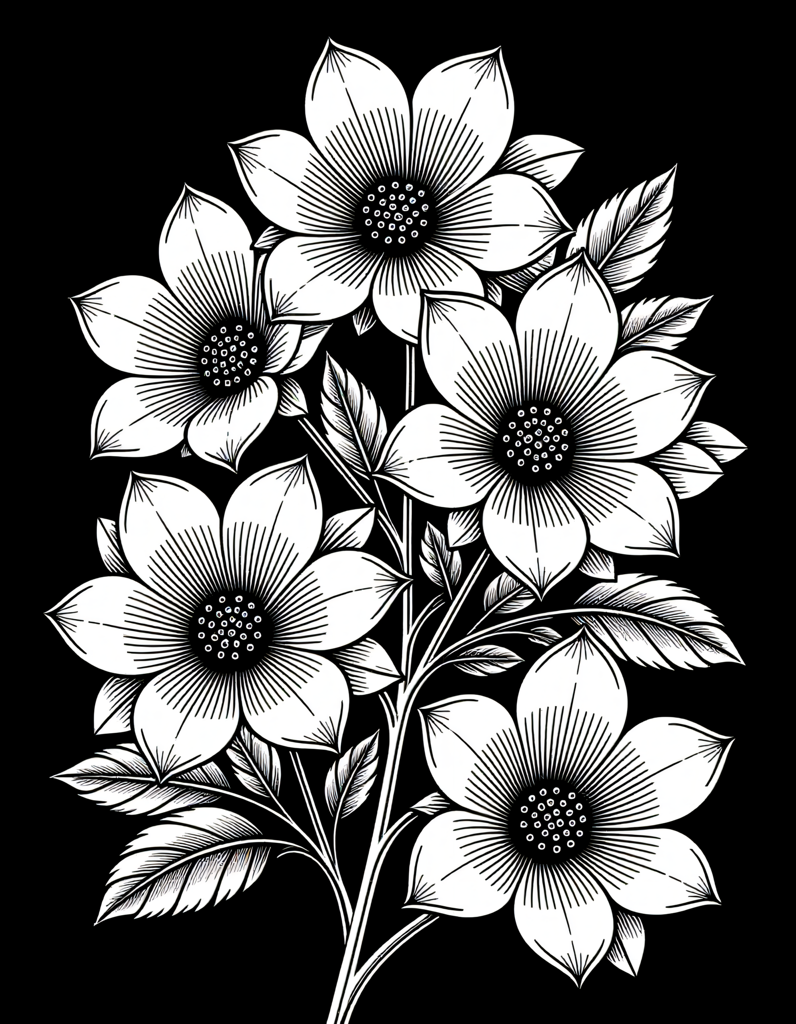 Coloriage Lilas, variante 3