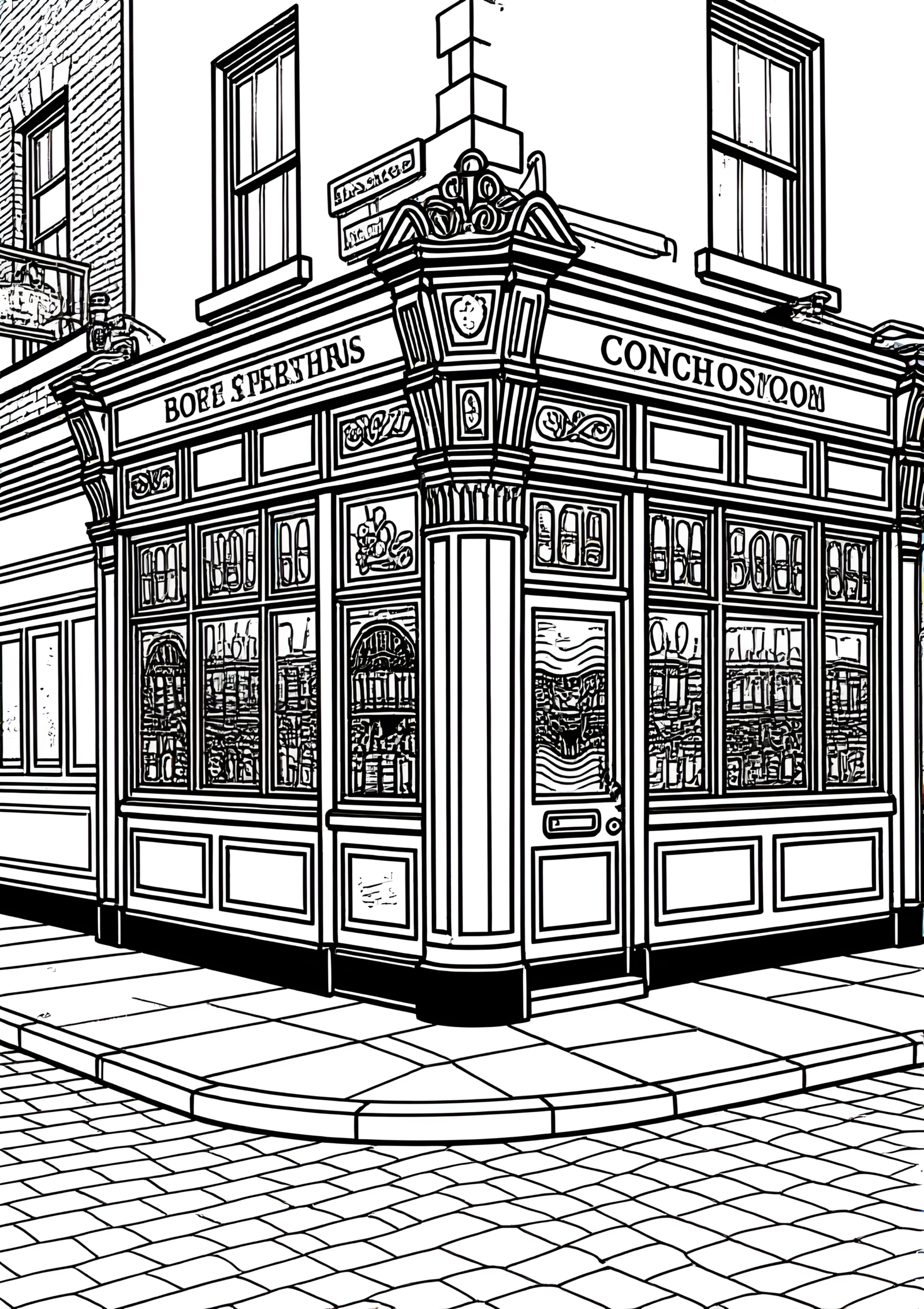 Coloriage Cabine Téléphonique Irlandaise Verte, variante 3