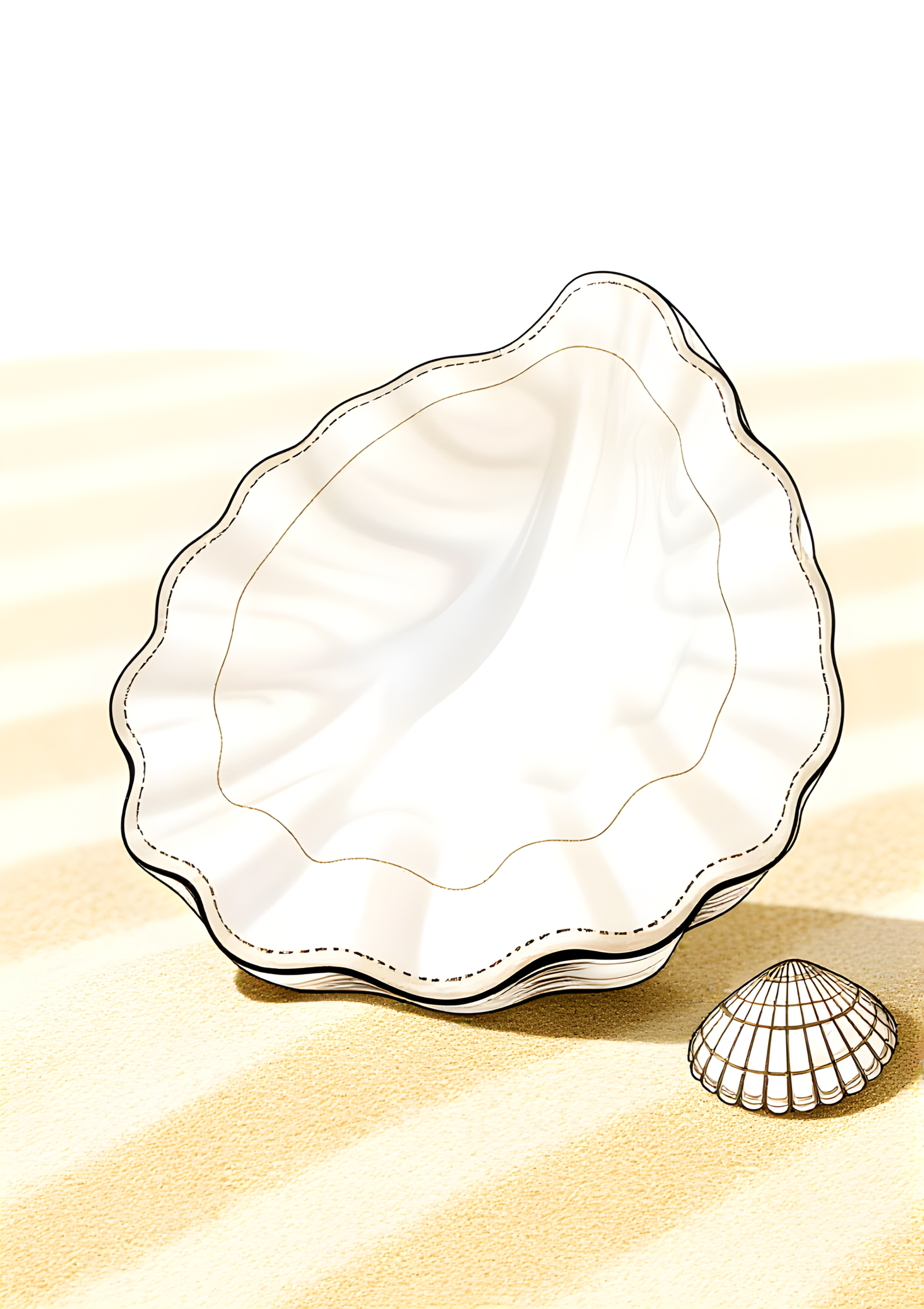 Coloriage COQUILLE D’ORMEAU NACRÉE, variante 3