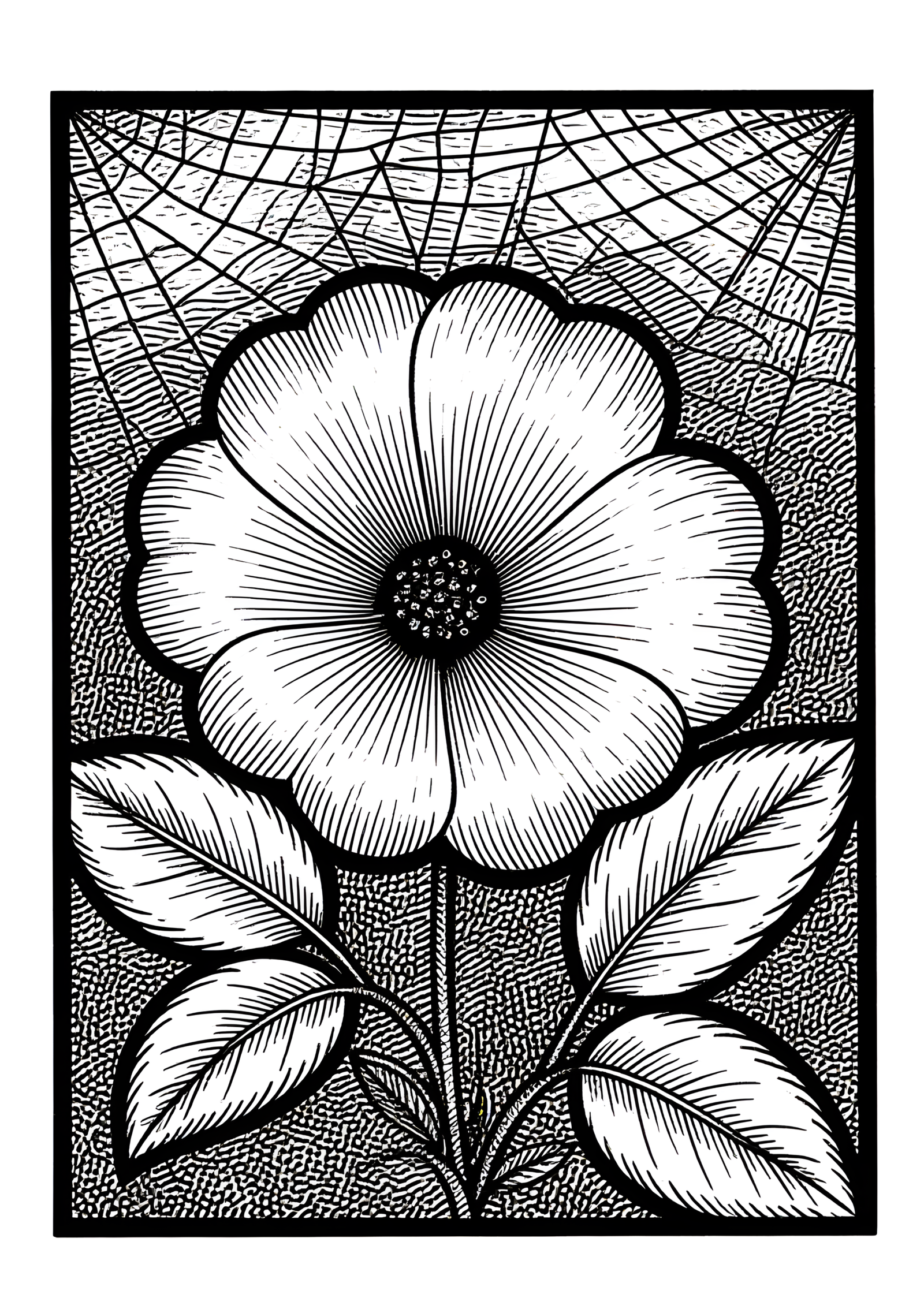 Coloriage Gnome Endormi Sous Arbuste, variante 3