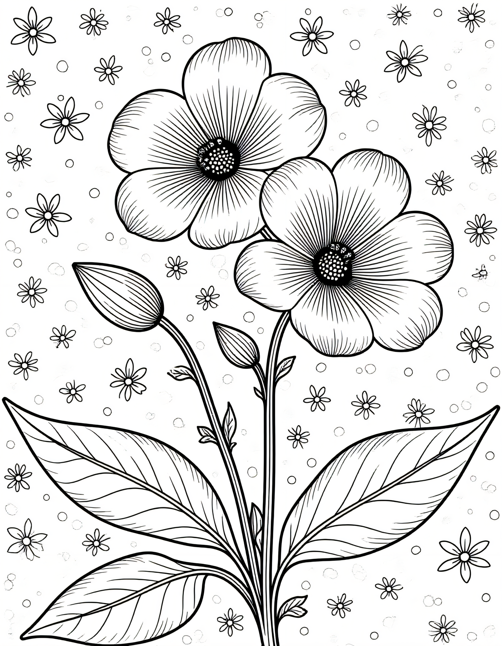 Coloriage Lavande, variante 3