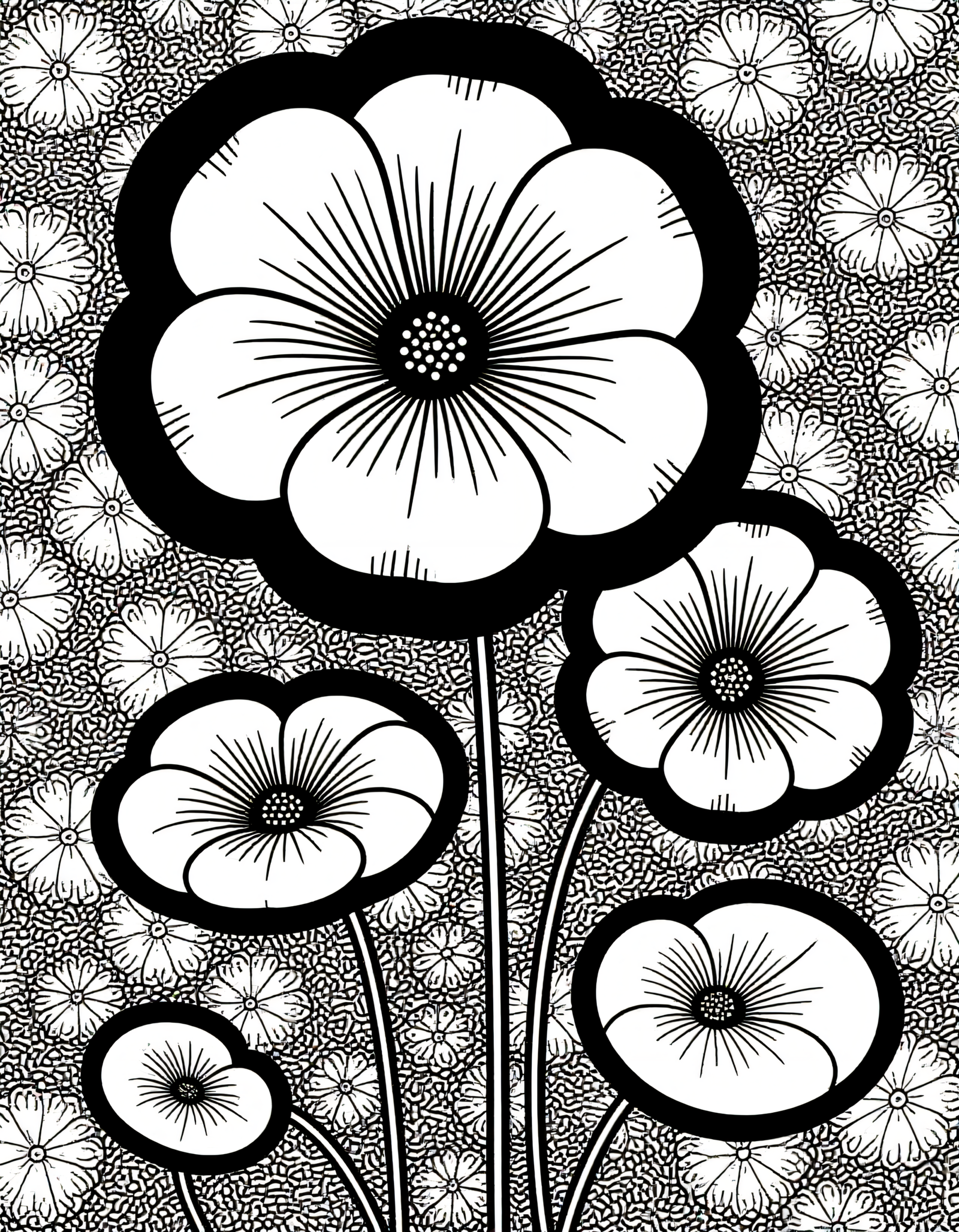 Coloriage Capucine, variante 4