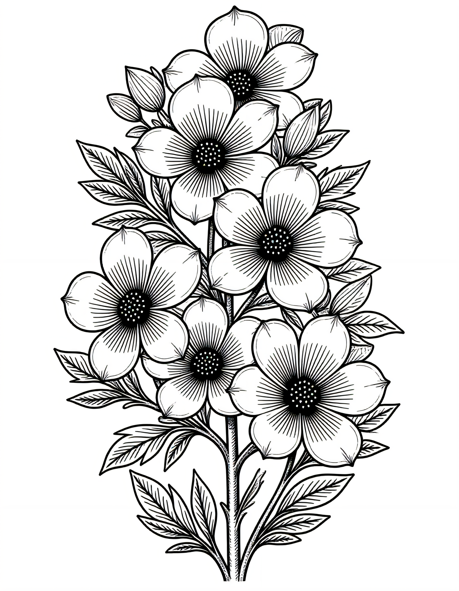 Coloriage Lilas, variante 4