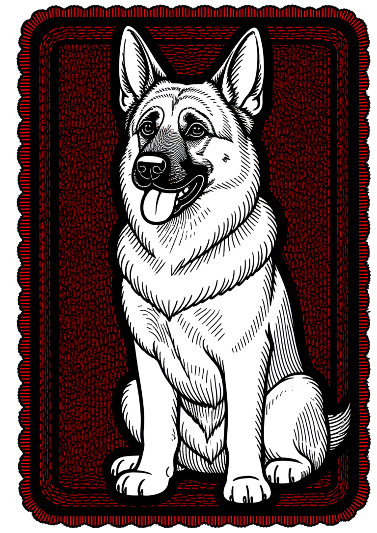 Coloriage Berger allemand à imprimer gratuitement