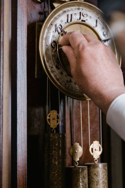 Photo d'un vrai horloge Comtoise