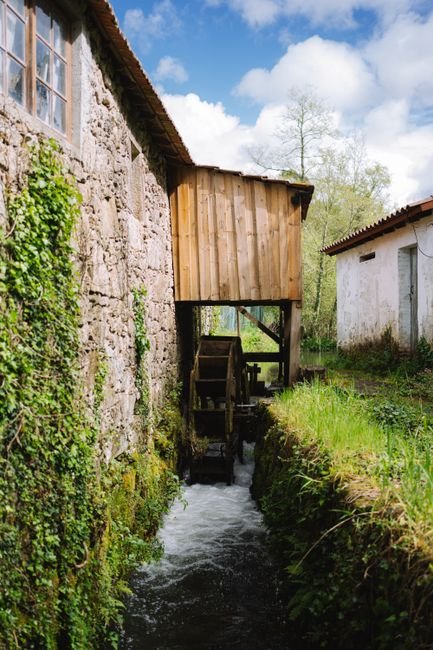 Photo d'un vrai moulin à Eau en Pierre