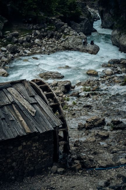 Photo d'un vrai moulin à Eau en Pierre