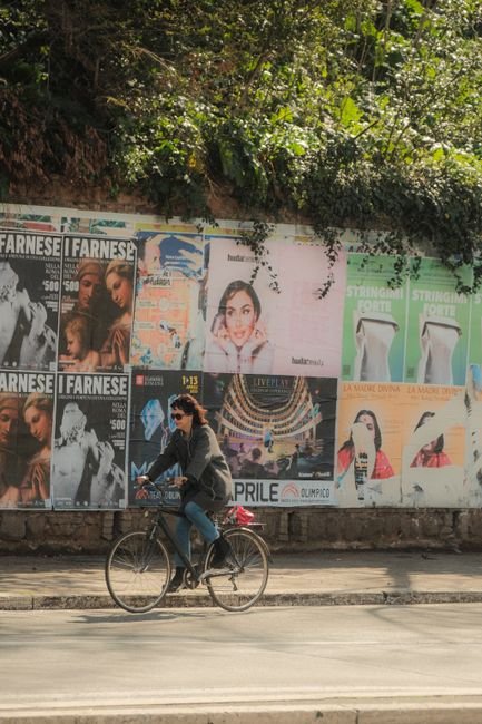Photo d'un vrai affiche Art Déco Cycliste