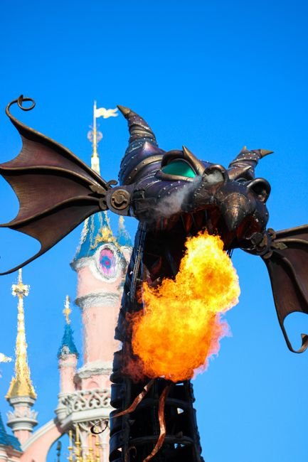 Photo d'un vrai dragon de Feu Dormant sur un Lit de Braises