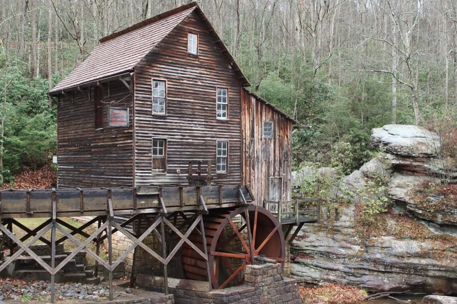 Photo d'un vrai moulin À Eau À Roue À Aubes