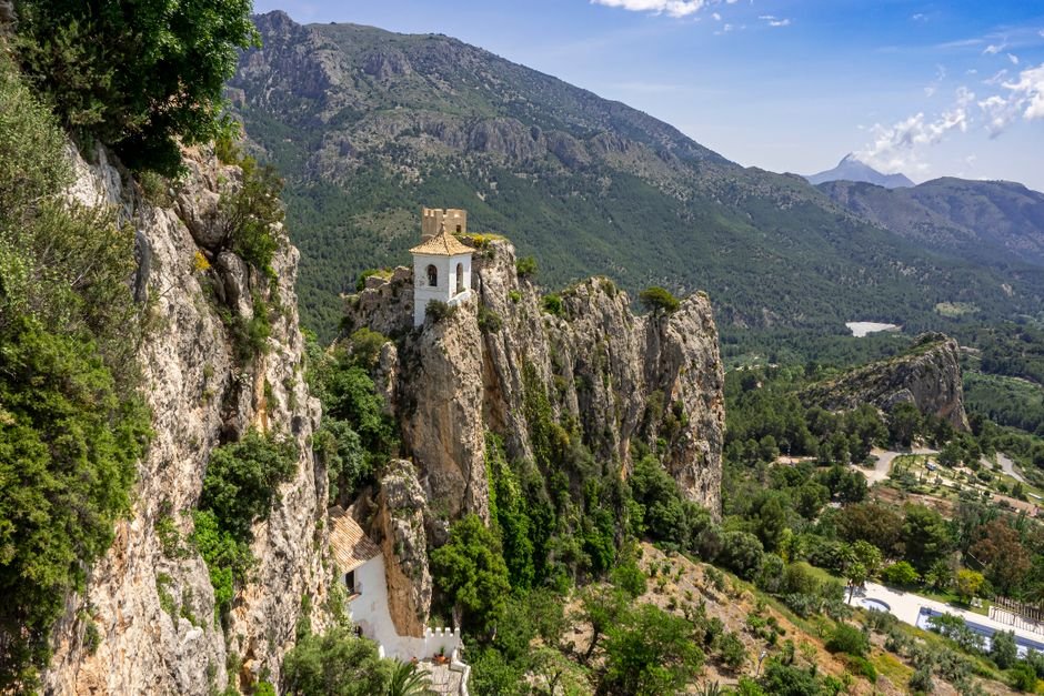 Photo d'un vrai escalier de Monastère Montagnard Vue Frontale