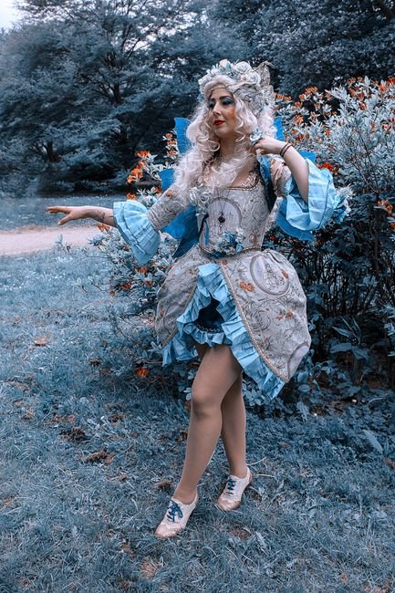 Photo d'un vrai éventail à la marquise