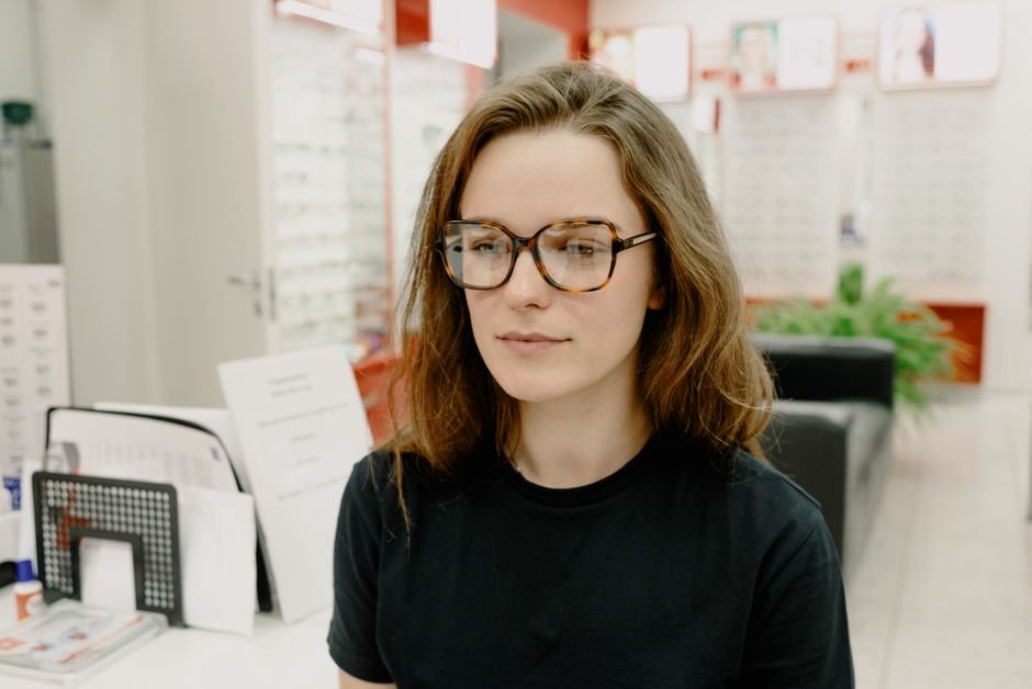 Photo d'un vrai magasin D Opticien Vintage