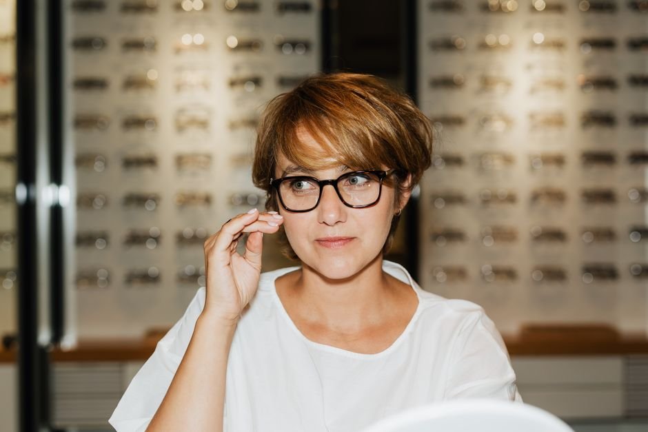 Photo d'un vrai magasin D Opticien Vintage