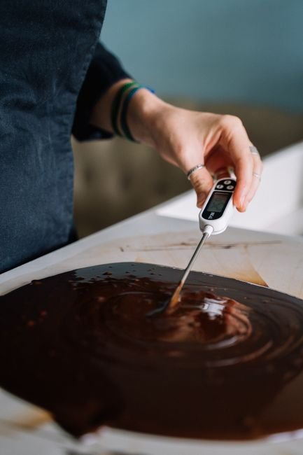 Photo d'un vrai atelier de chocolaterie