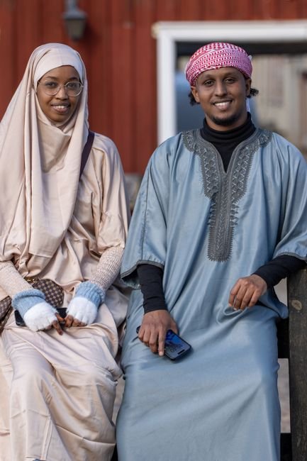 Photo d'un vrai somali Chat Assis Motif Simple Noir Blanc