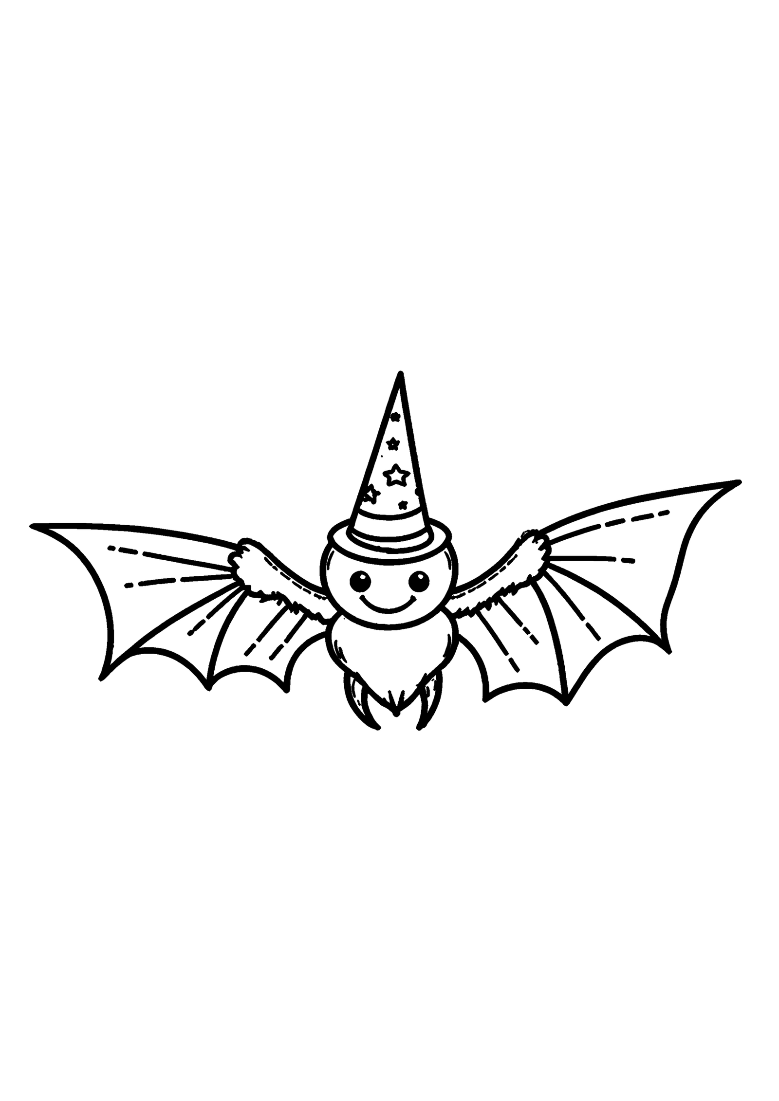 Coloriage Araignée sur chauve-souris à imprimer