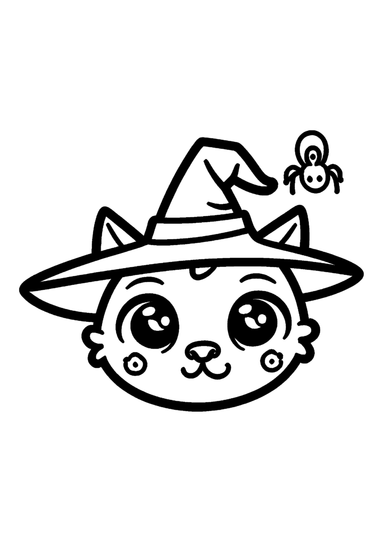 Coloriage Araignée sur la tête à imprimer gratuitement