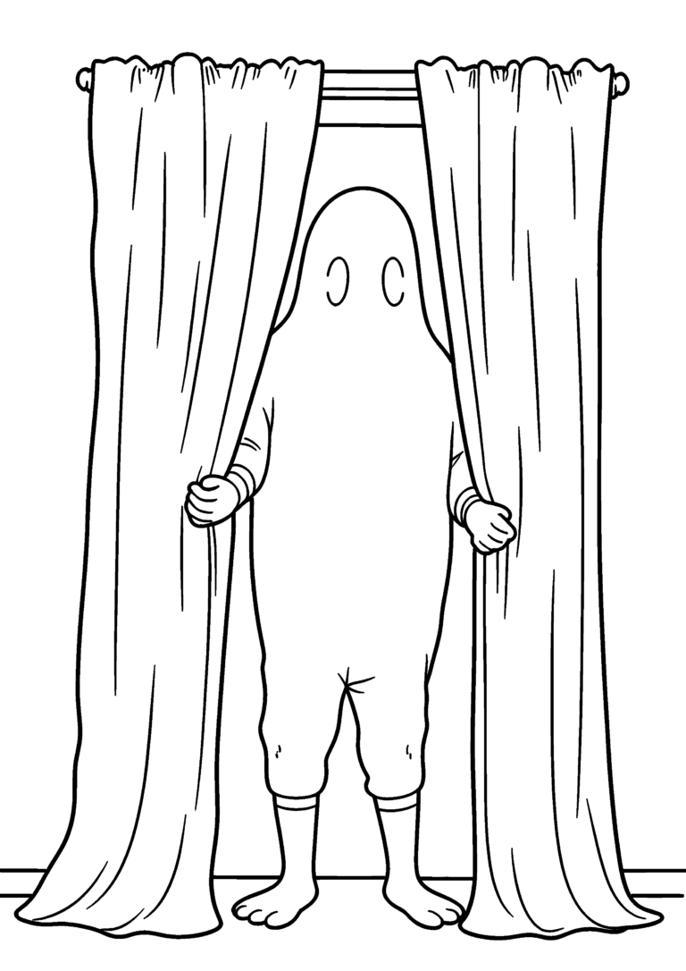 Coloriage Bête au bureau de poste oublié à imprimer gratuitement