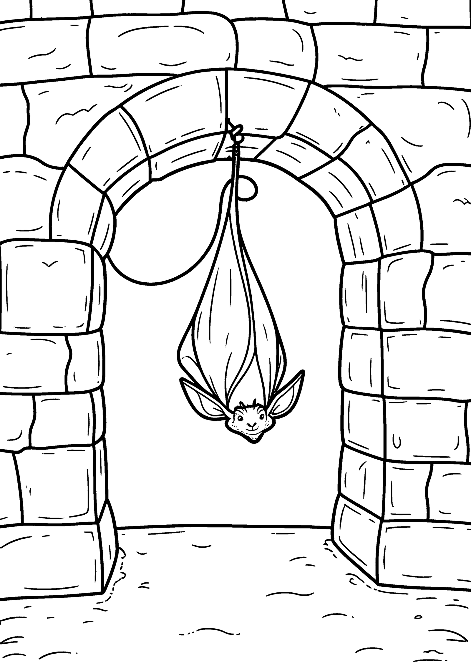 Coloriage Chauve-souris vampire à imprimer